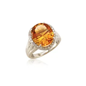Lago Collection Champagne Citrine and Diamond Ring
