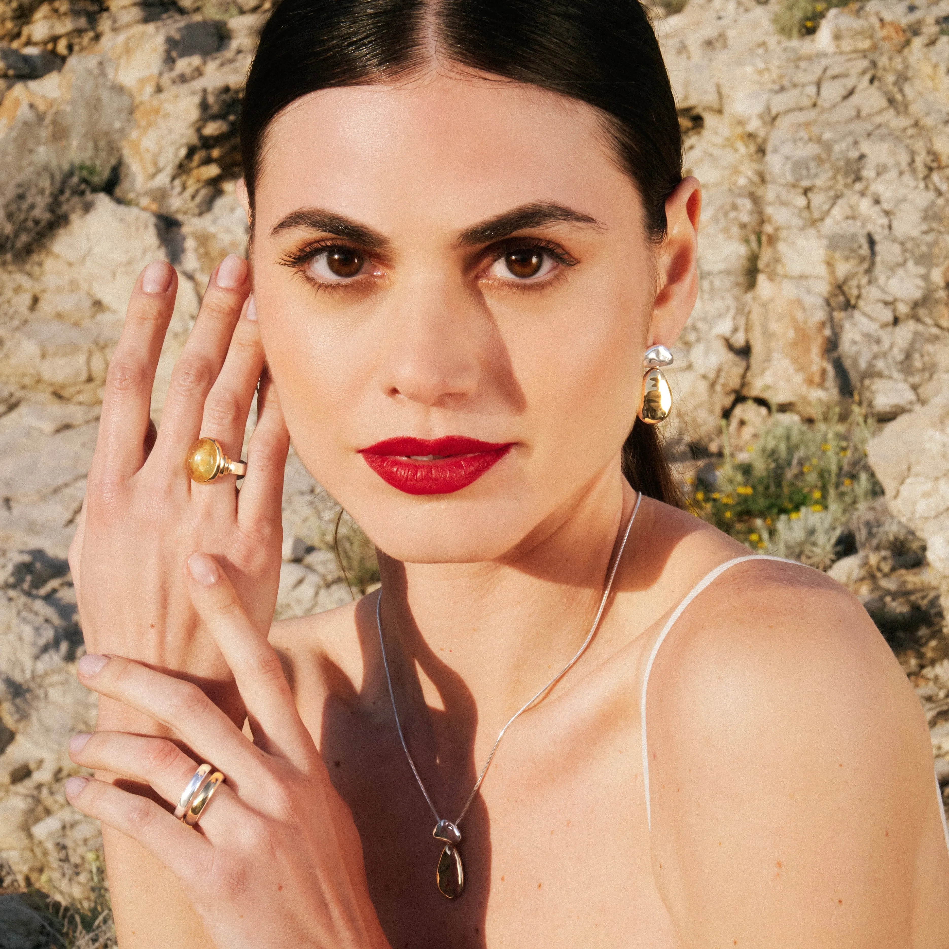 Limoncello Citrine Two-Tone Ring