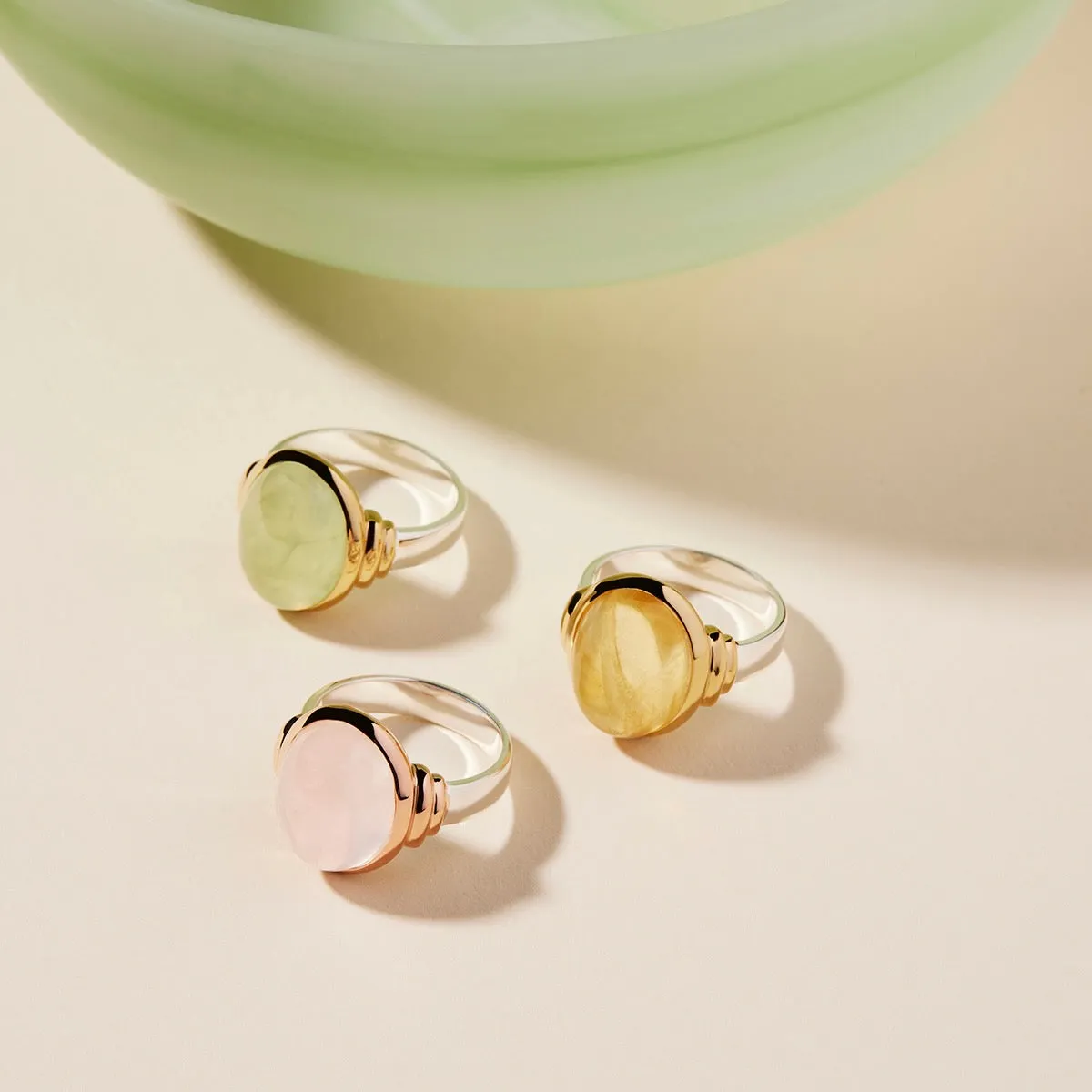 Limoncello Citrine Two-Tone Ring