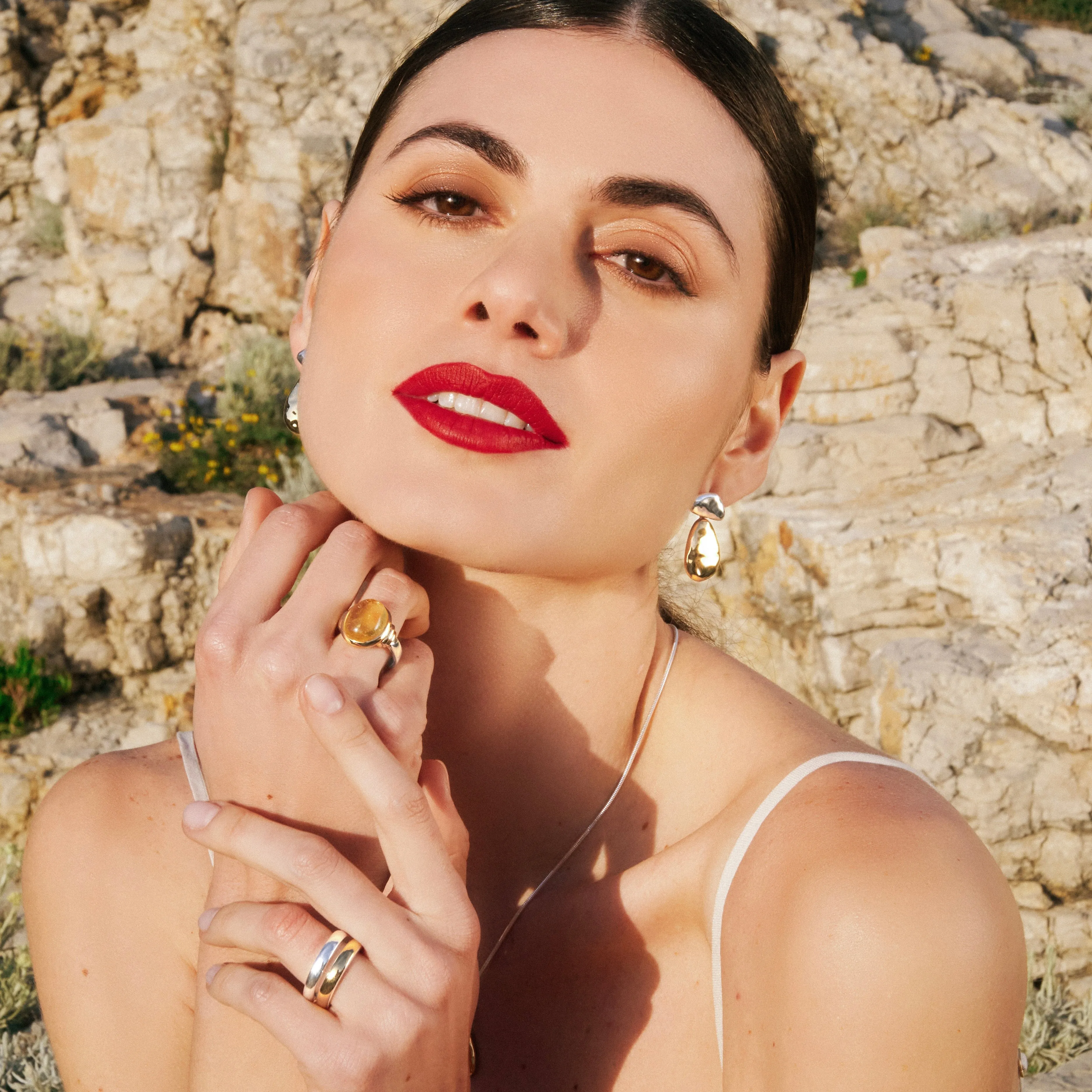 Limoncello Citrine Two-Tone Ring