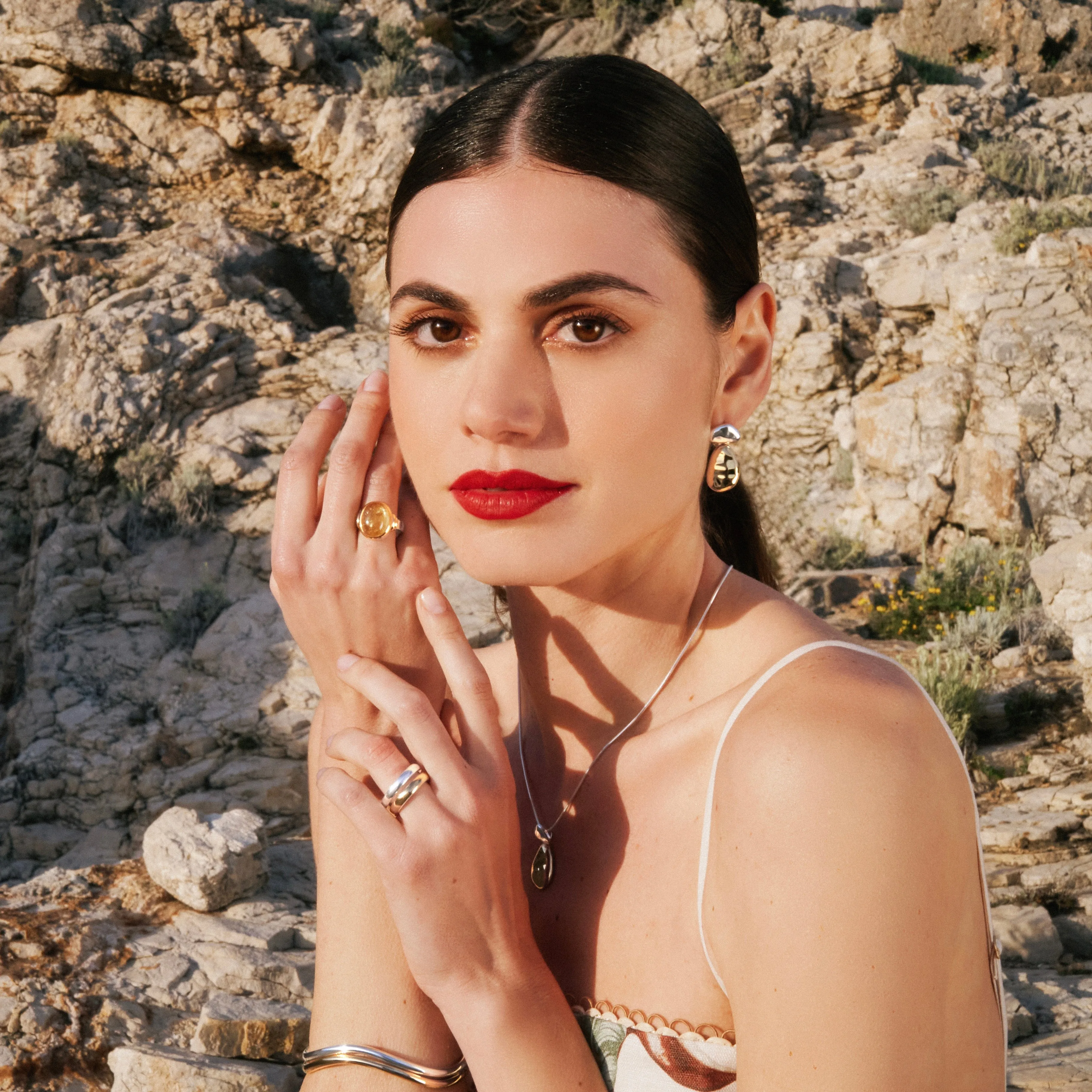 Limoncello Citrine Two-Tone Ring