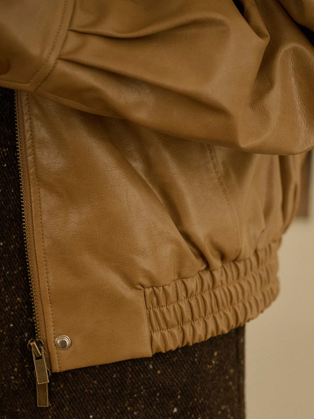 Loretta Vintage Removable Lambswool Lapel Pocket Jacket