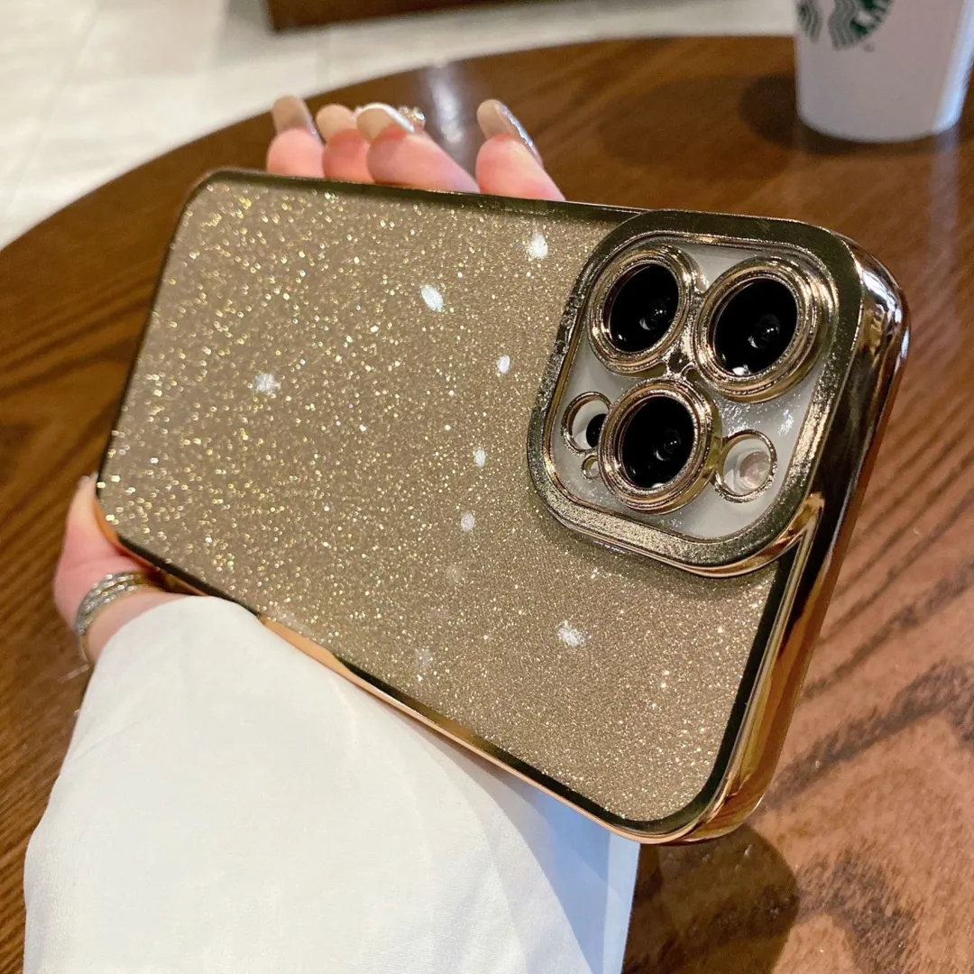 Luxury Square Plating Glitter Case