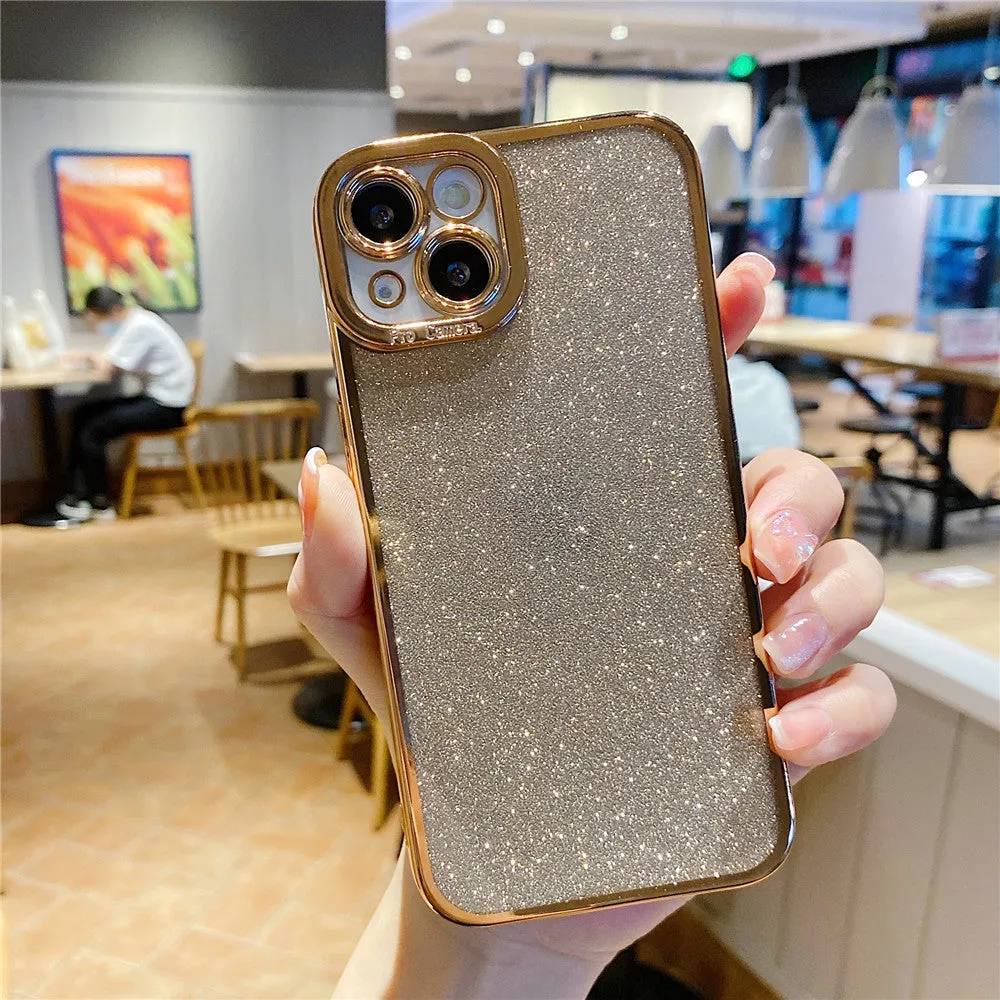 Luxury Square Plating Glitter Case