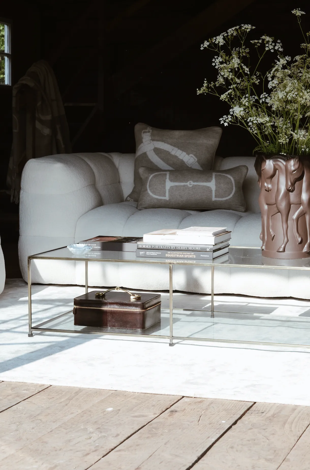 MATT BROWN CERAMIC VASE DANCING HORSES