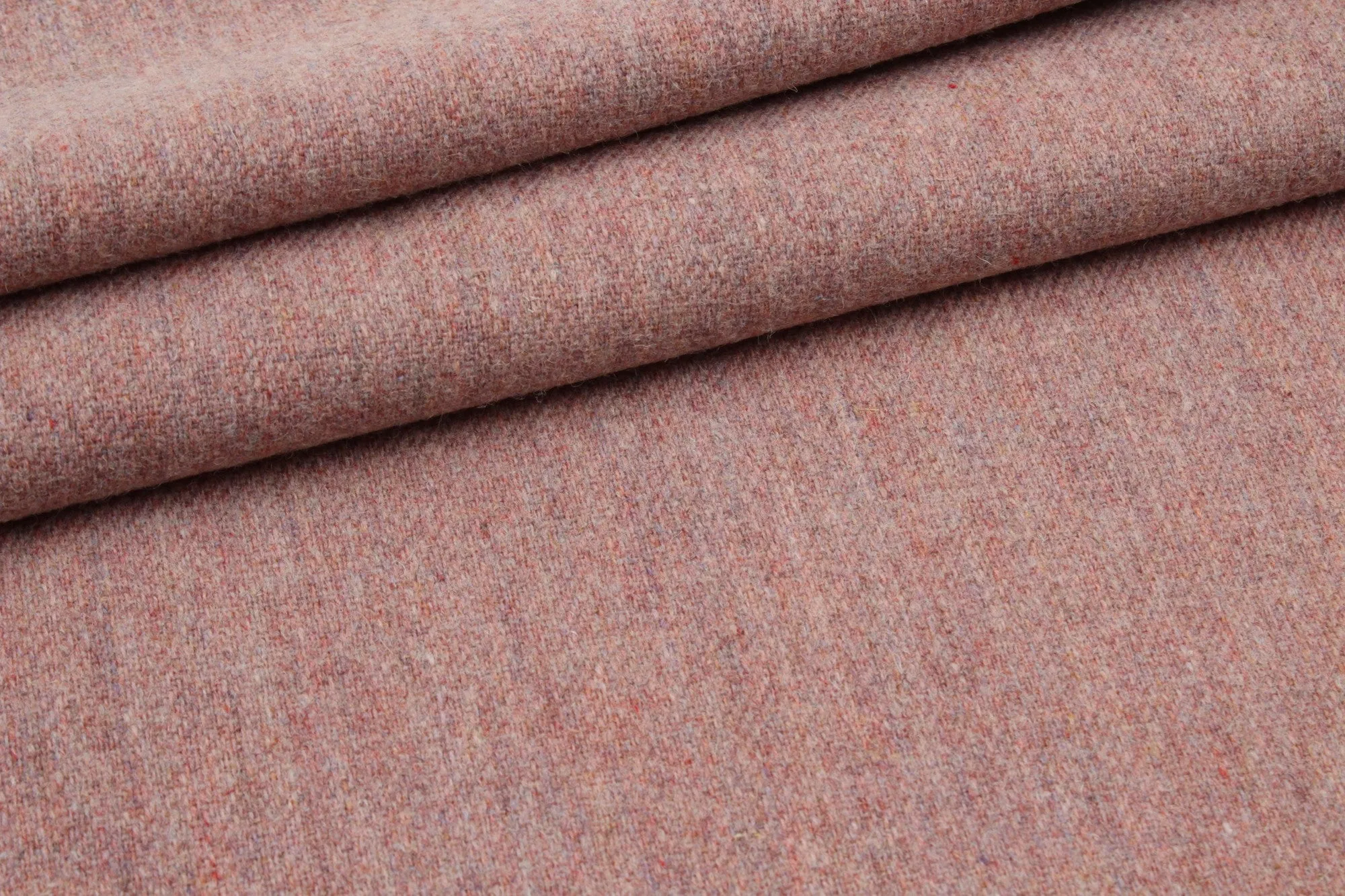 Melange Effect Recycled Wool Twill for Outwear