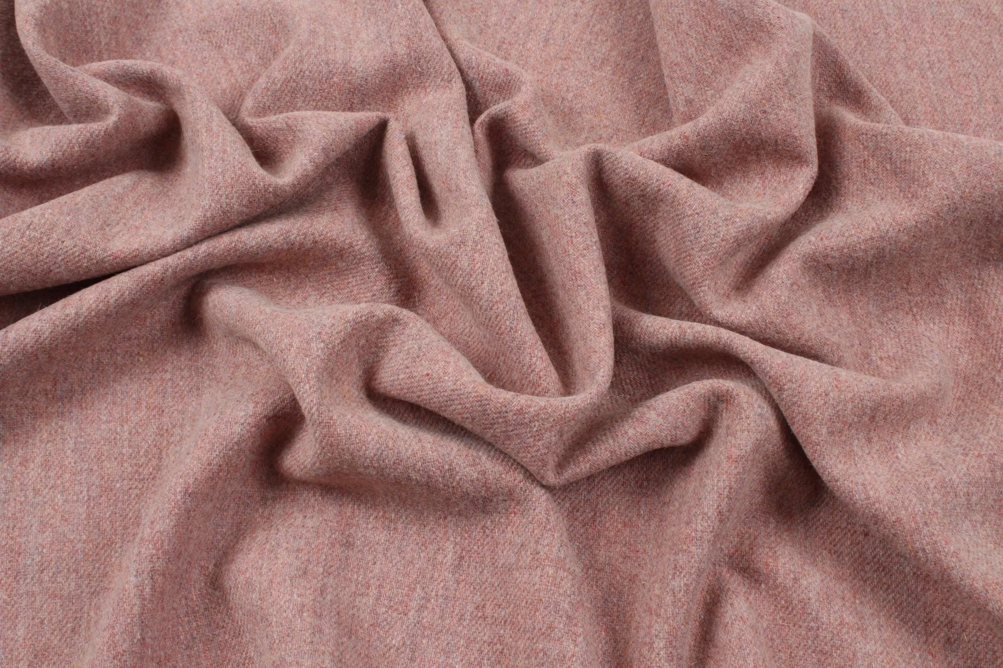 Melange Effect Recycled Wool Twill for Outwear