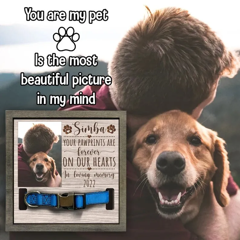 Memorial Dog Collar Frame, Memorial Standing Frame