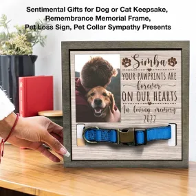 Memorial Dog Collar Frame, Memorial Standing Frame