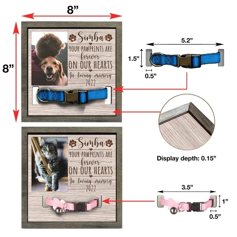 Memorial Dog Collar Frame, Memorial Standing Frame
