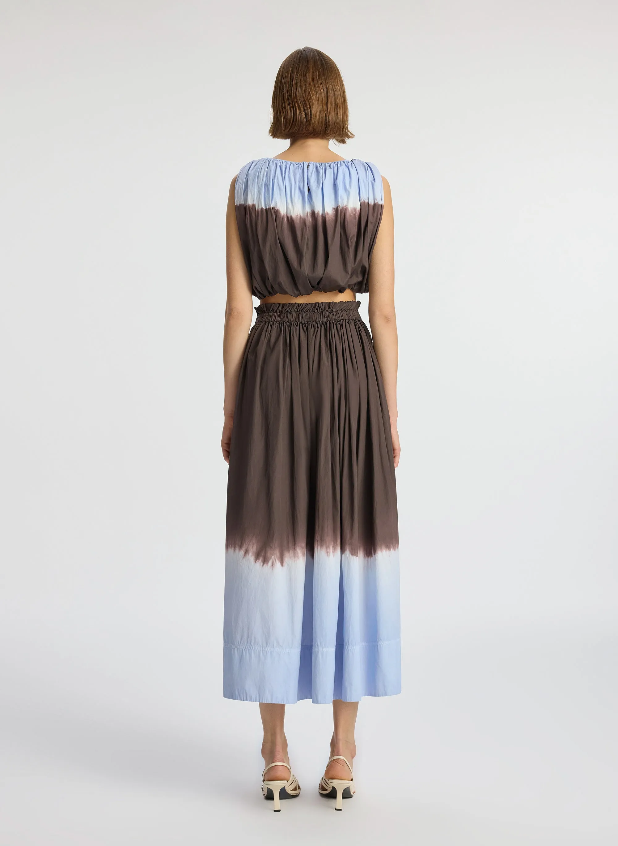 Nell Cropped Dip Dye Top