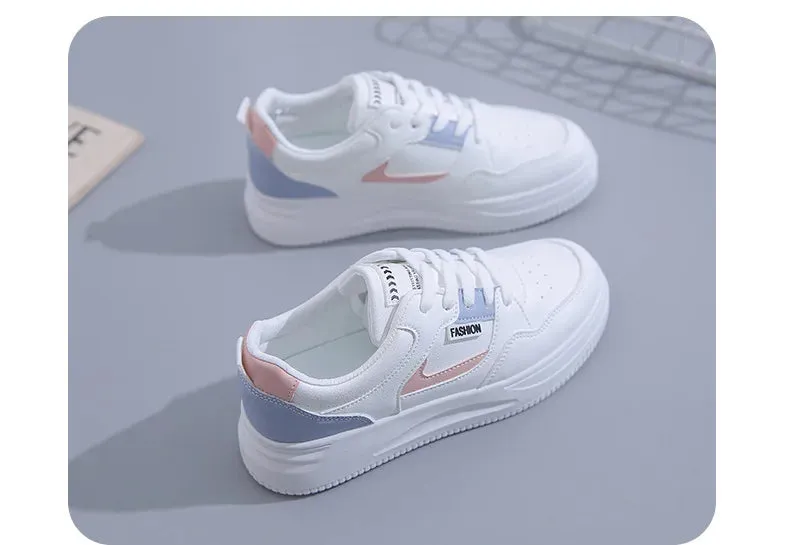 New Women's Platform High Top Sneakers Casual Vulcanized Sport Shoes Fashion White Shoe for Woman Autumn Winter Flats Shoes