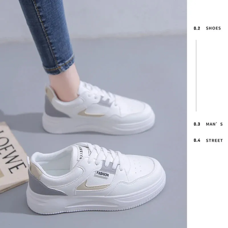 New Women's Platform High Top Sneakers Casual Vulcanized Sport Shoes Fashion White Shoe for Woman Autumn Winter Flats Shoes