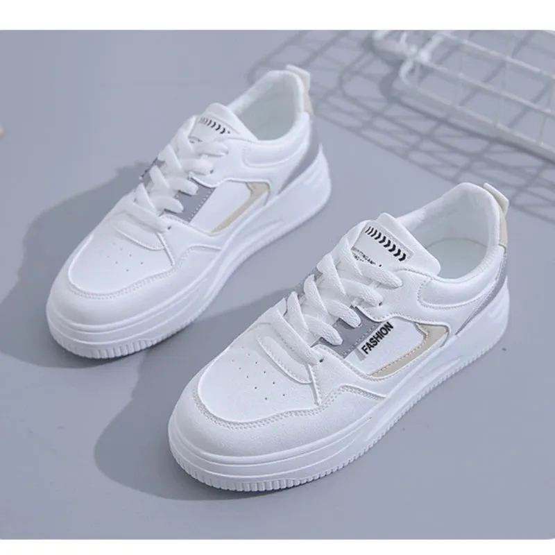 New Women's Platform High Top Sneakers Casual Vulcanized Sport Shoes Fashion White Shoe for Woman Autumn Winter Flats Shoes