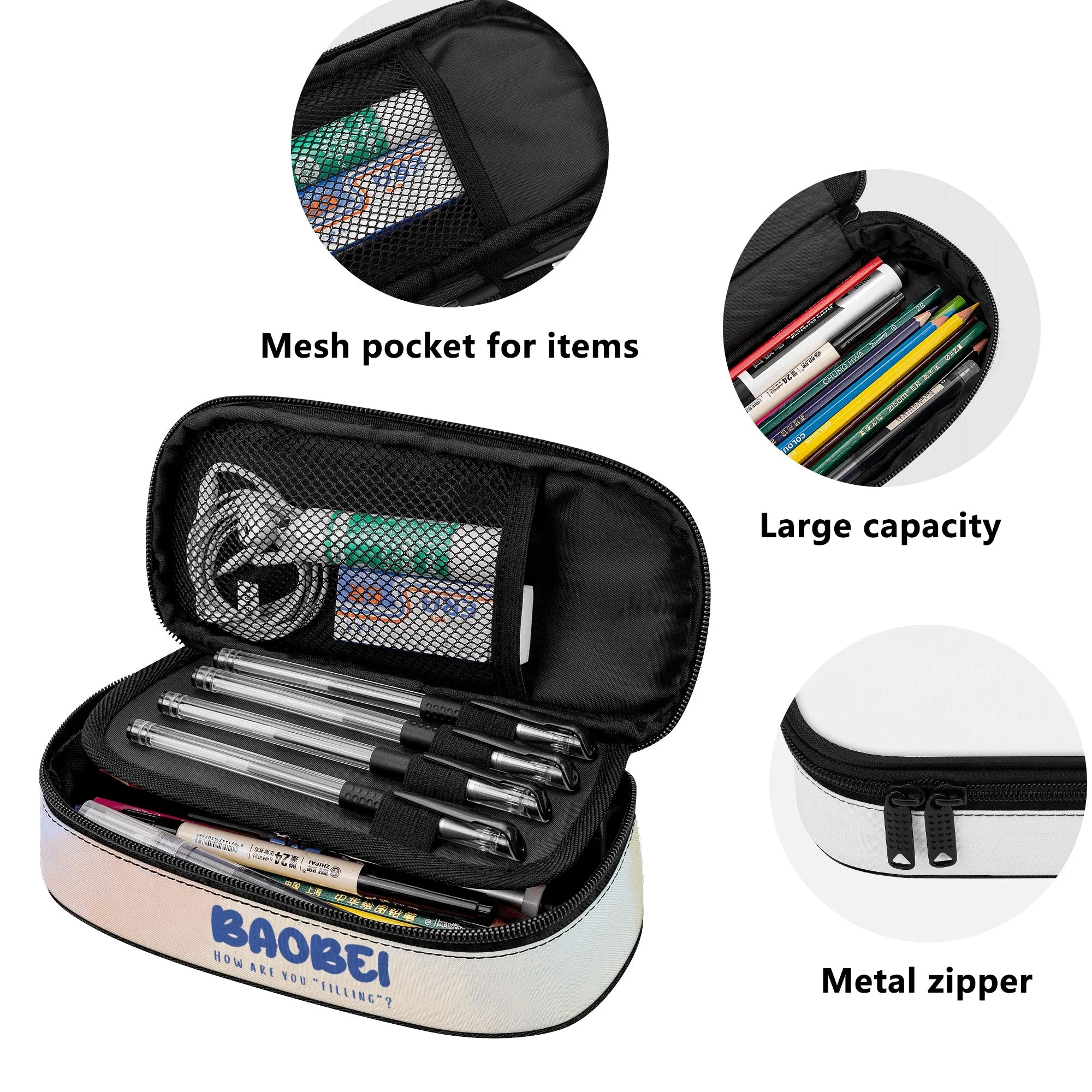 Original BAOBEI Artwork 3-Layer Pencil Case (45 days pre-order)