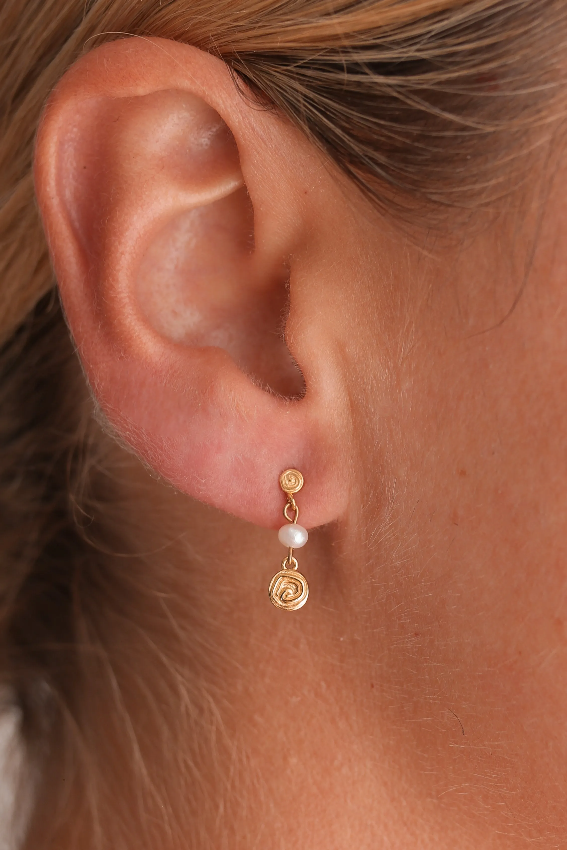 Ottavia - 18ct Gold or Silver Plated Sterling Silver Stud Earrings