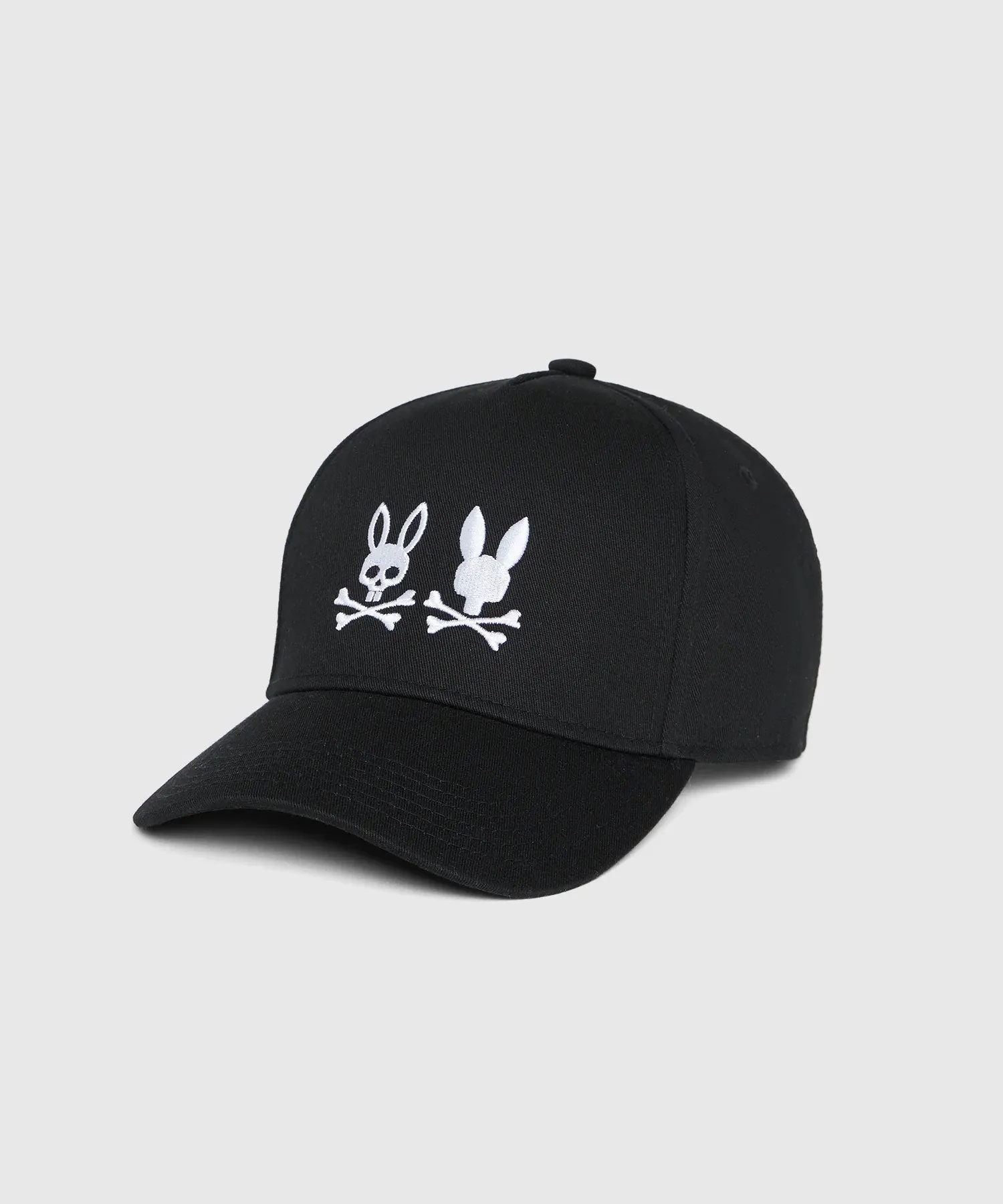 Psycho Bunny Kingwood Embroidered Baseball Cap - Black