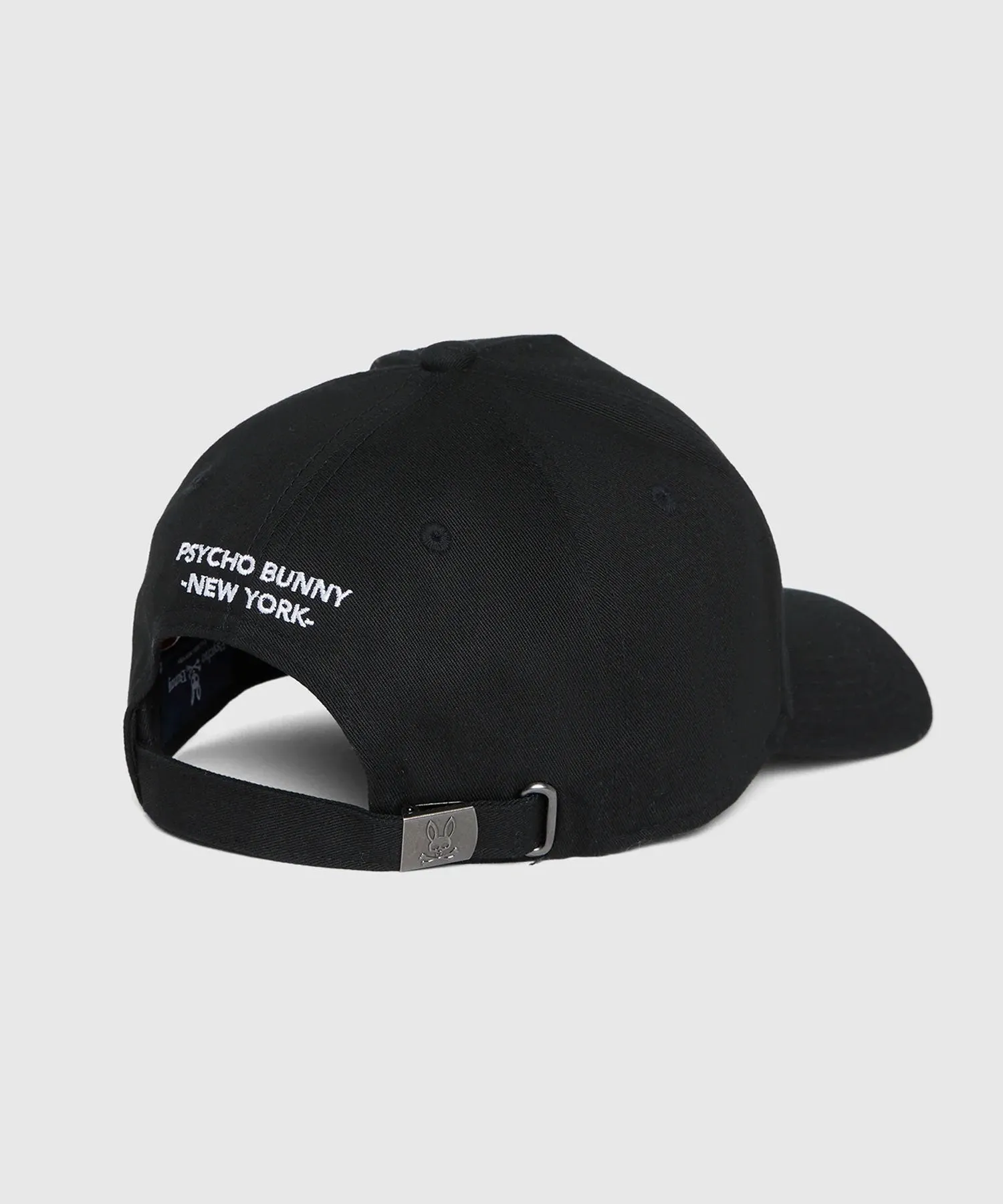 Psycho Bunny Kingwood Embroidered Baseball Cap - Black