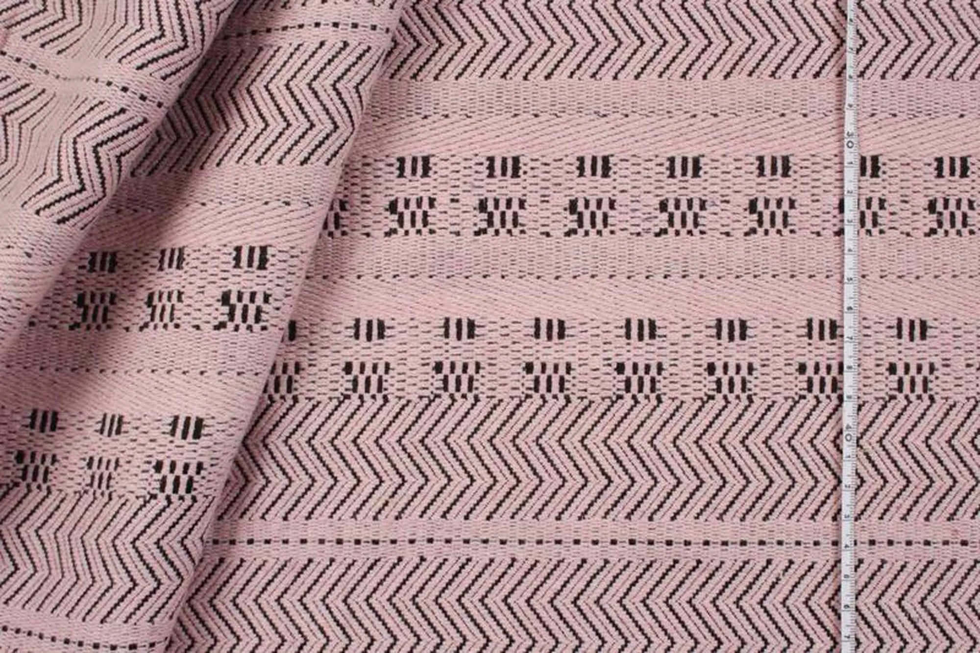 Recycled Wool Jacquard for Outwear - Pink