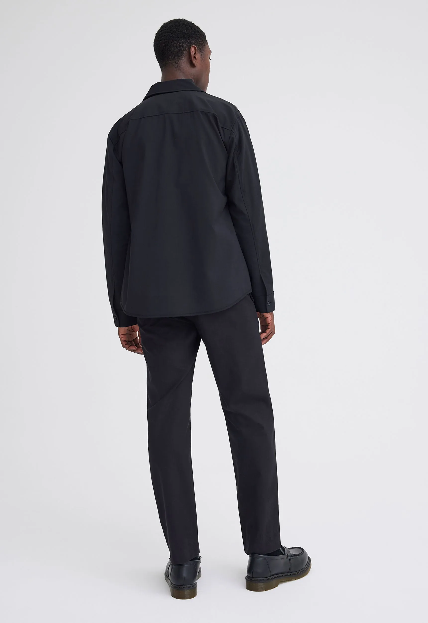 Rich Wool Overshirt - Black
