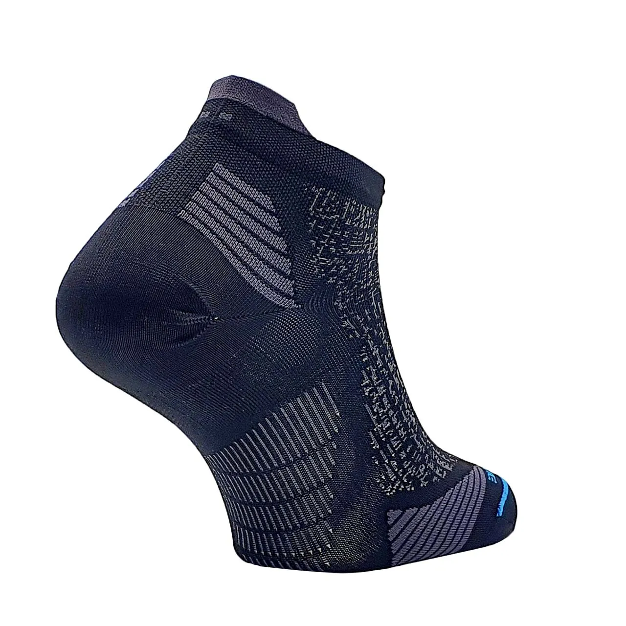 Teko ecoRUN Low Cut Light Half Cushion 2.0 Running Socks - Unisex - Black/Dusk