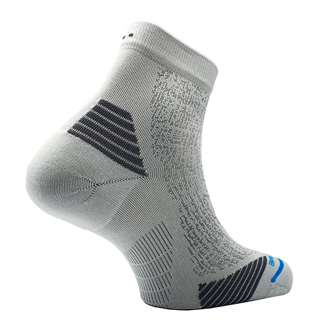 Teko ecoRUN Mini Crew Light Half Cushion 2.0 Running Socks - Unisex - White