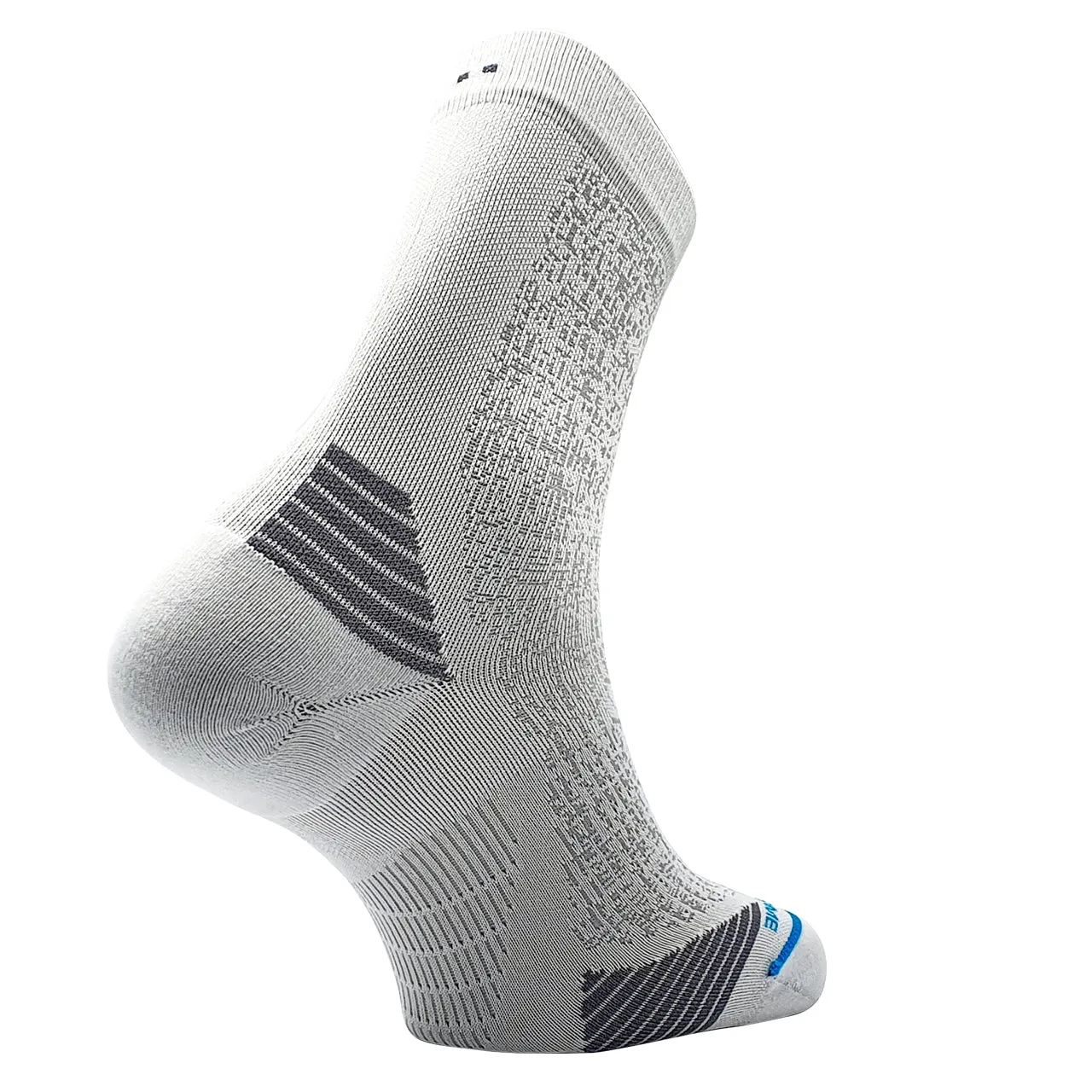 Teko ecoRUN Short Crew Light Half Cushion 2.0 Running Socks - Unisex - White