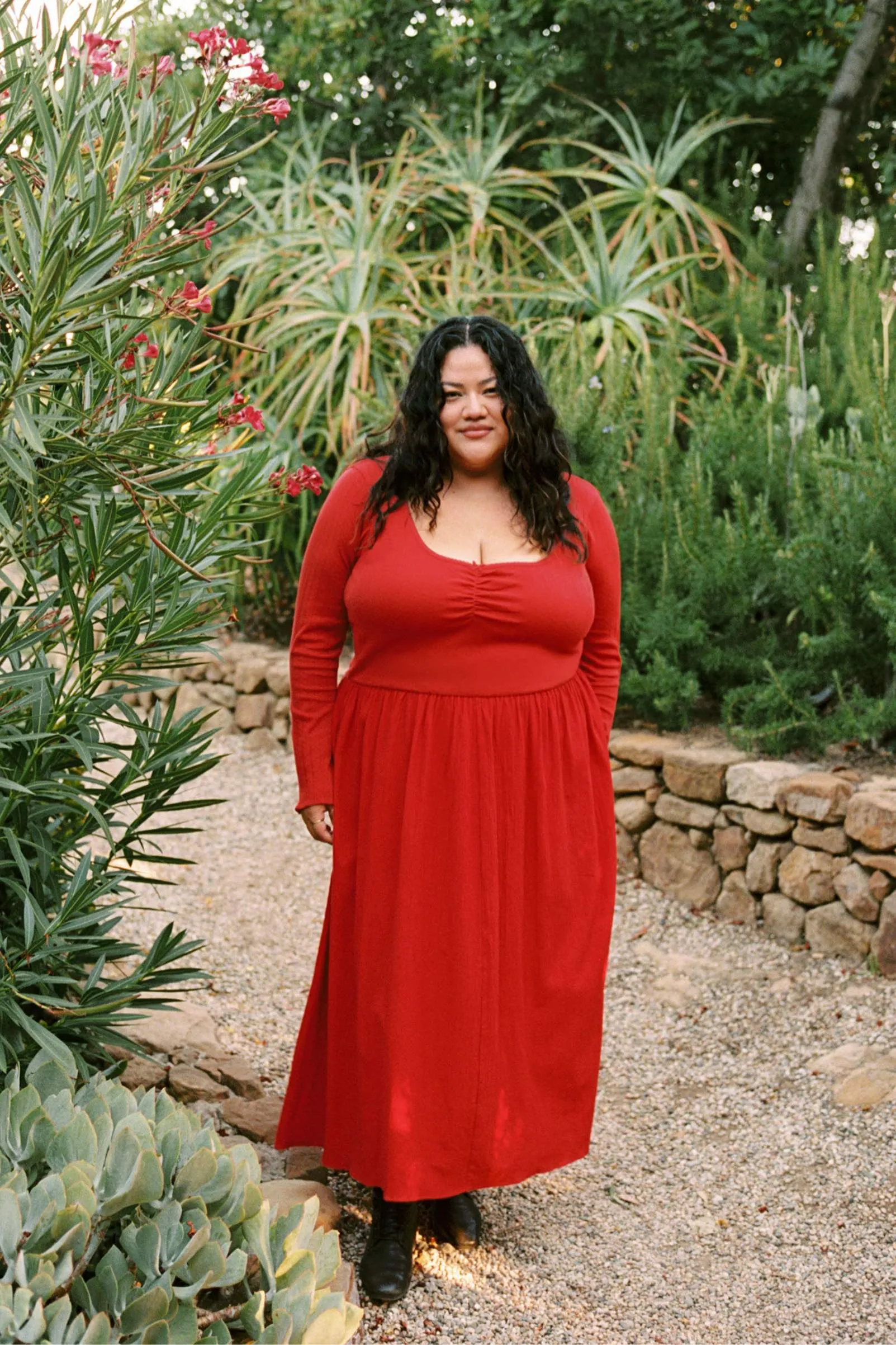 The Ramona Dress Extended | Crimson