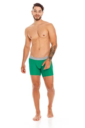 Unico Boxer Long Leg Green RUSTICO Microfibre