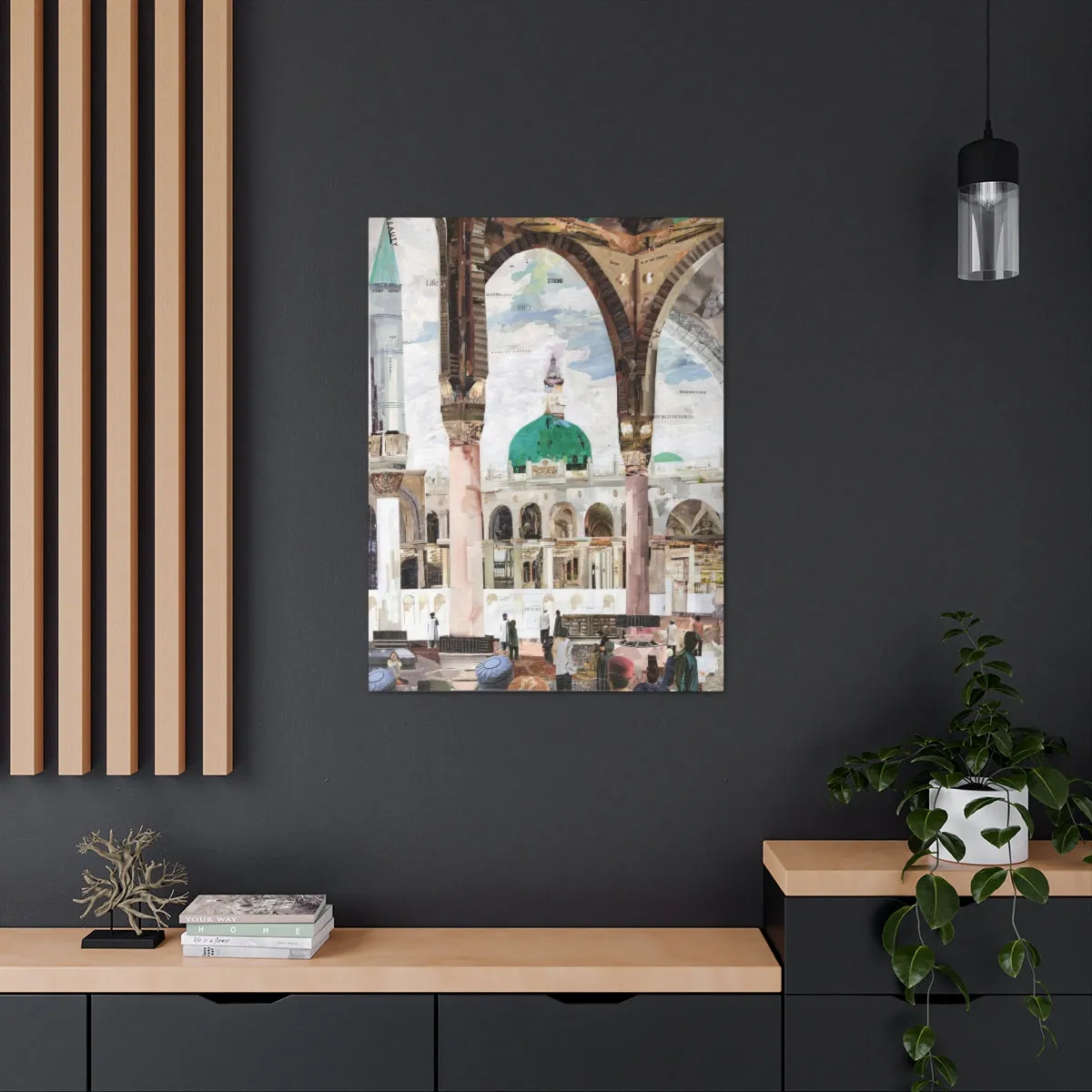 View of Madina, Quality Canvas Wall Art Print, Ready to Hang Wall Art Home Decor