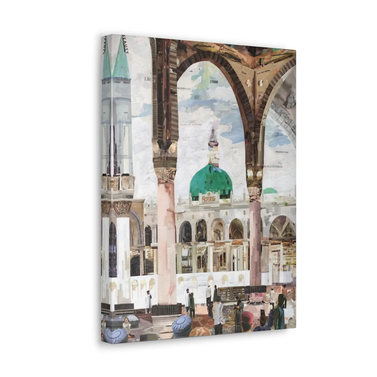 View of Madina, Quality Canvas Wall Art Print, Ready to Hang Wall Art Home Decor