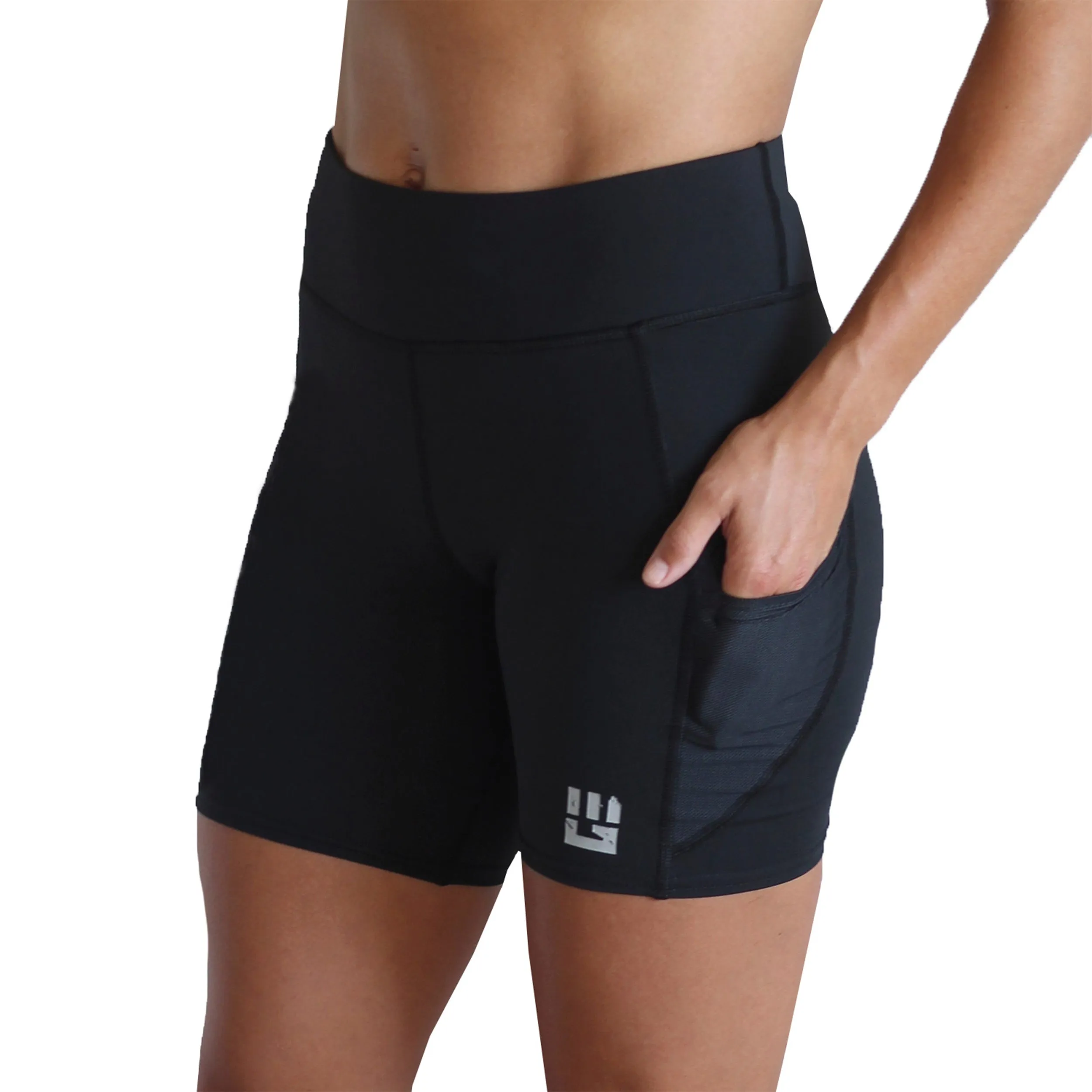 Women's Flex-Fit Compression Shorts 6-inch Inseam